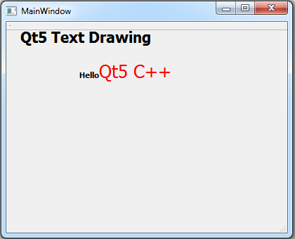 How to Draw Text & Line in Qt5 with QPainter 