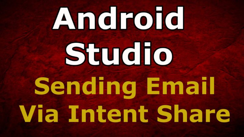 How To Send Email In Android Studio