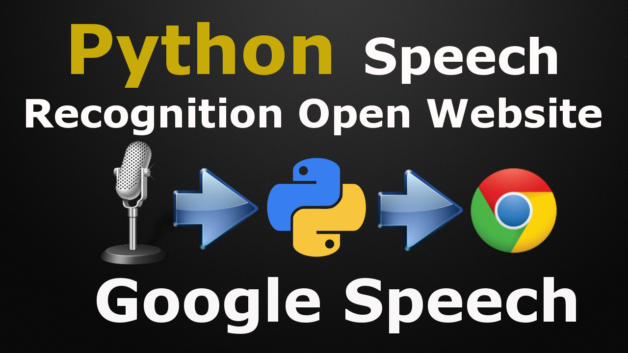 Python Speech Recognition Open Website By Speech