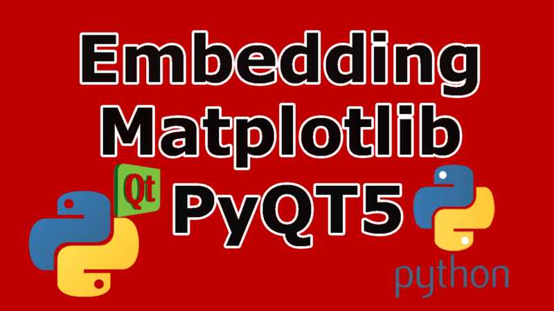 PyQt5 Embedding Matplotlib