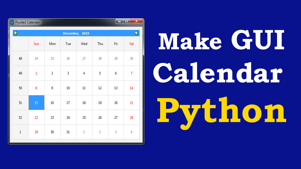 Calendar Python Code - Leesa Nananne