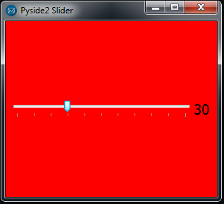 Python GUI Create Slider in Pyside2