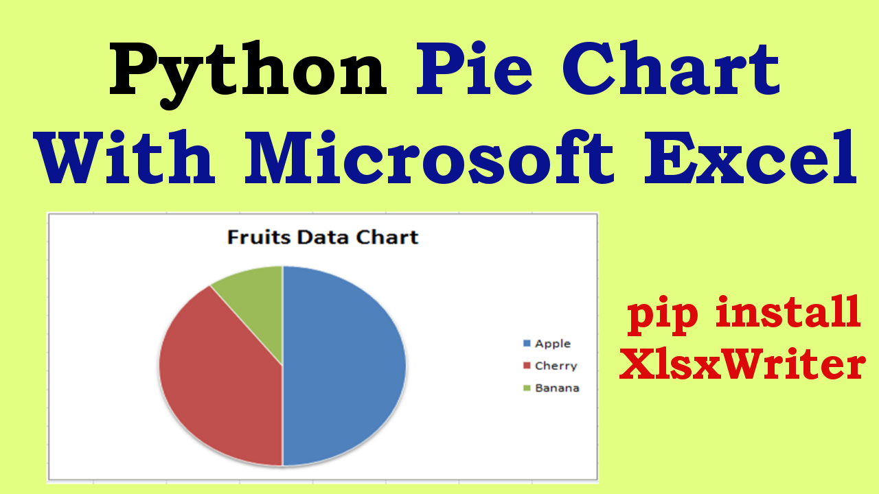 Python Pie Chart With Excel