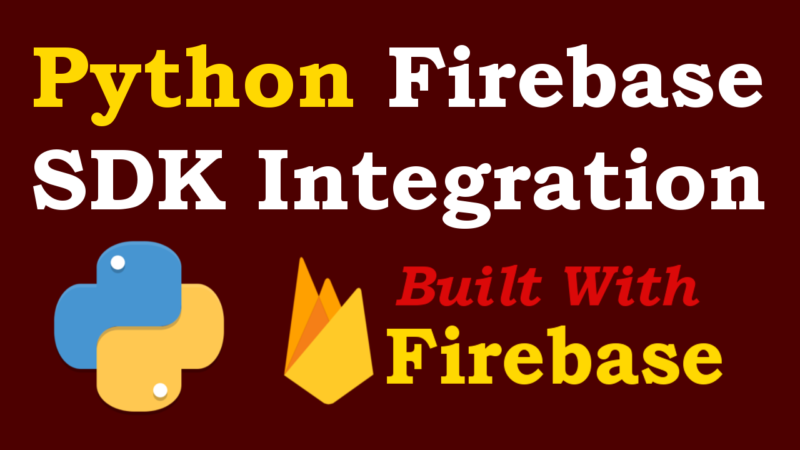 Python Firebase SDK Integration with Realtime Database