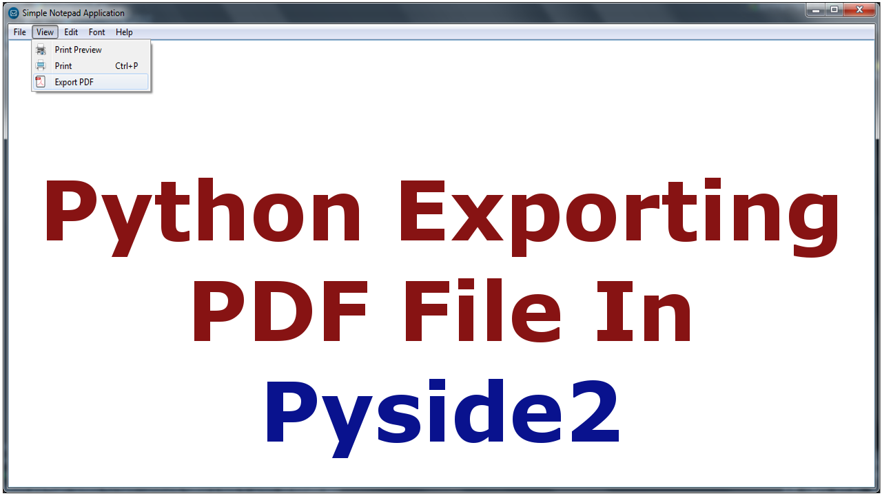 Python Exporting File As PDF