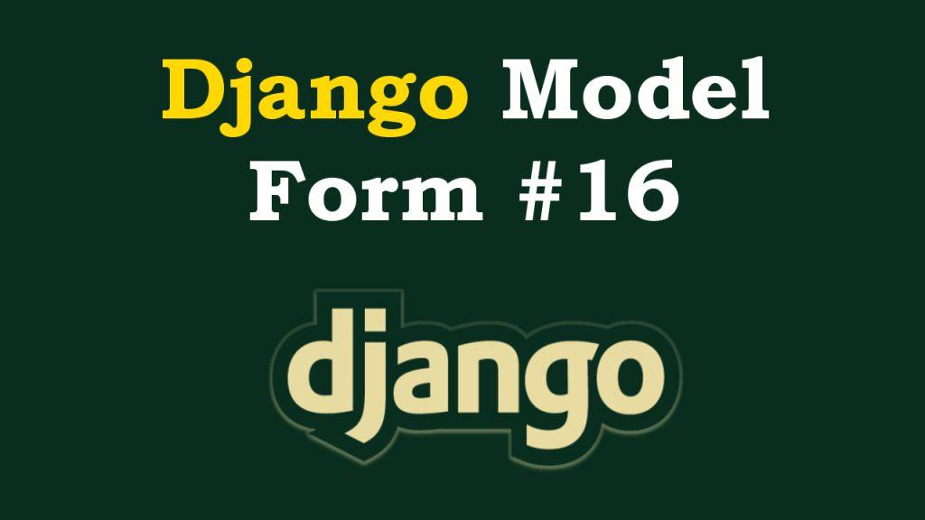 Django Modal Form Example