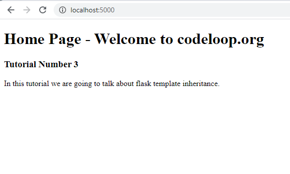 Flask Tutorial - Template Inheritance in Flask