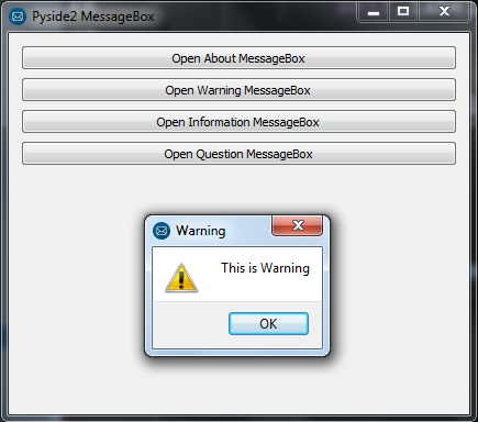 Python Tutorial - Create MessageBox with Pyside2 