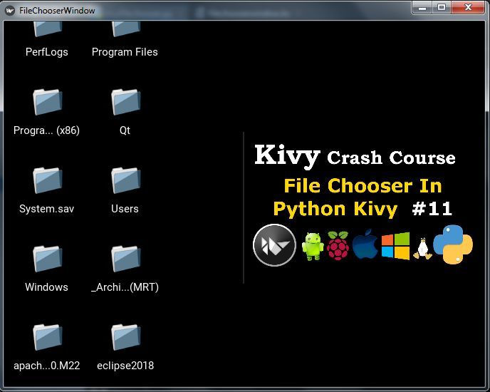 Python Kivy How to Create FileChooser