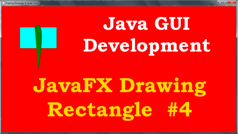 Java GUI - Drawing Rectangle in JavaFX