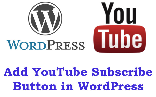 Add YouTube Subscribe Button in WordPress Blog