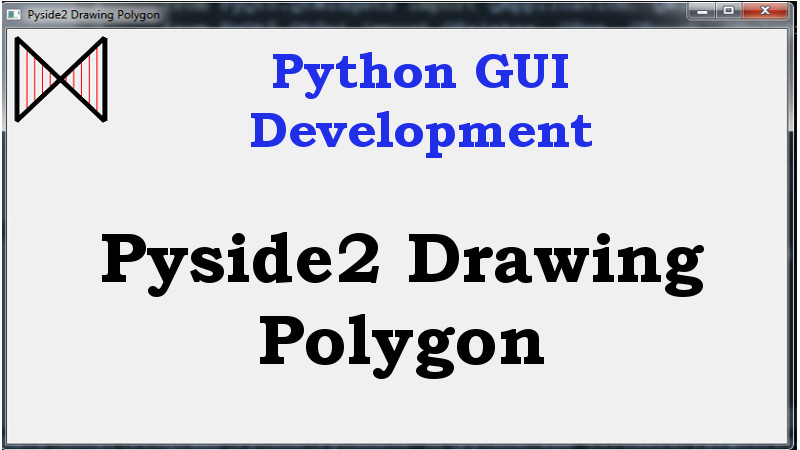 Python Drawing Polygon in Pyside2 with QPainter