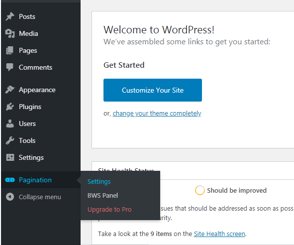 WordPress Pagination Example