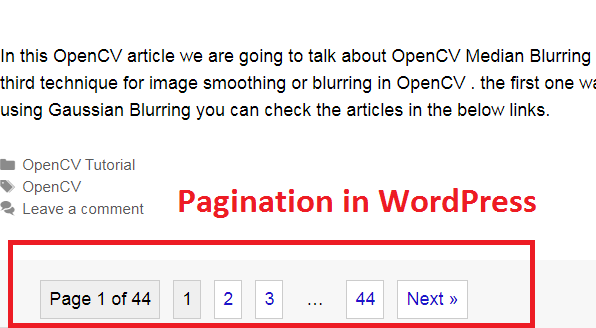 How to Add Pagination in WordPress Blog