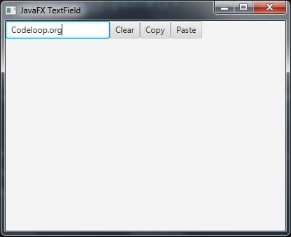 Java GUI - Creating Text Field in JavaFX 