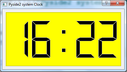 Python Print System Time with Pyside2