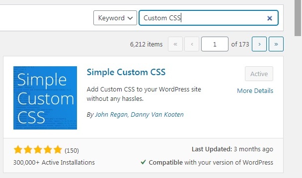 Simple Custom CSS Plugin 