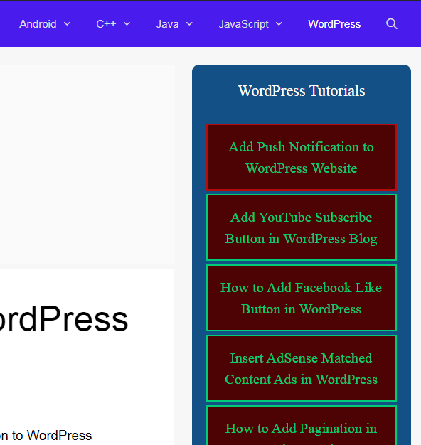 WordPress Add Custom Sidebar in Every Post