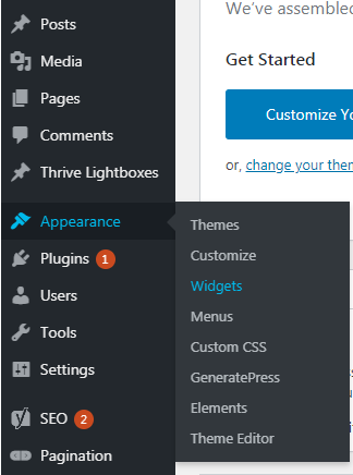 WordPress Custom Sidebar