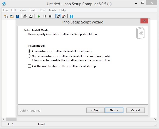 Inno Setup Install Mode