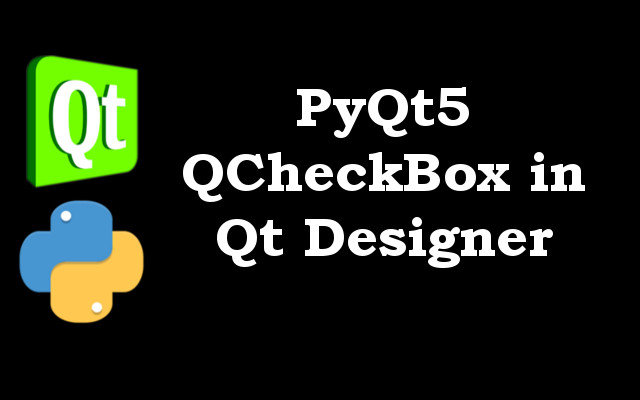 Create CheckBox in Qt Designer