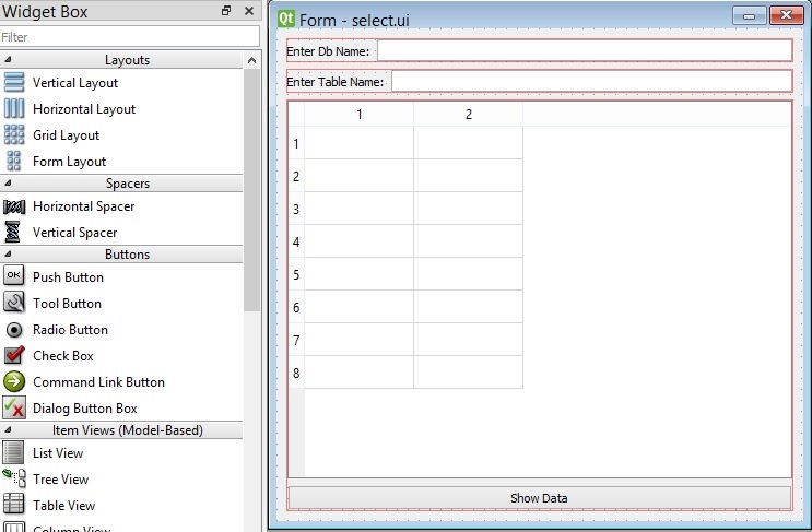 PyQt5 Mysql Selecting Data