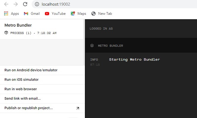 Expo CLI Metro Bundler