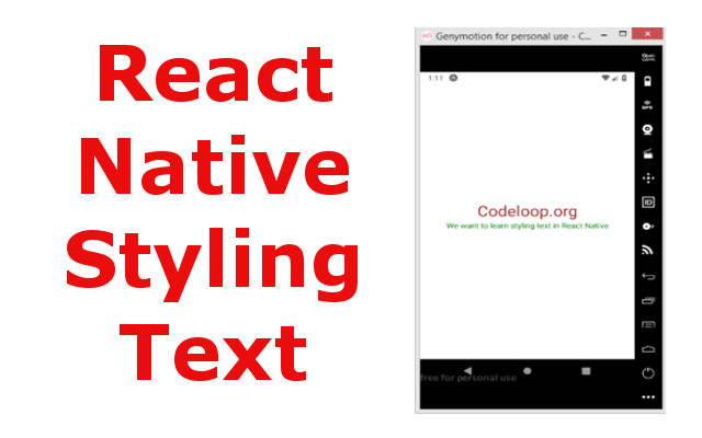 React Native Tutorial - Style Text in React Native