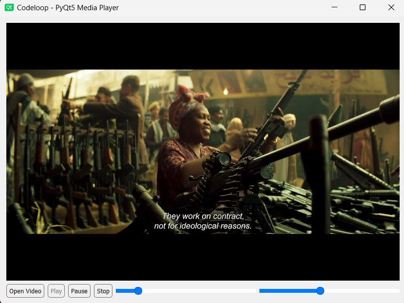 Customize PyQt5 Media Player