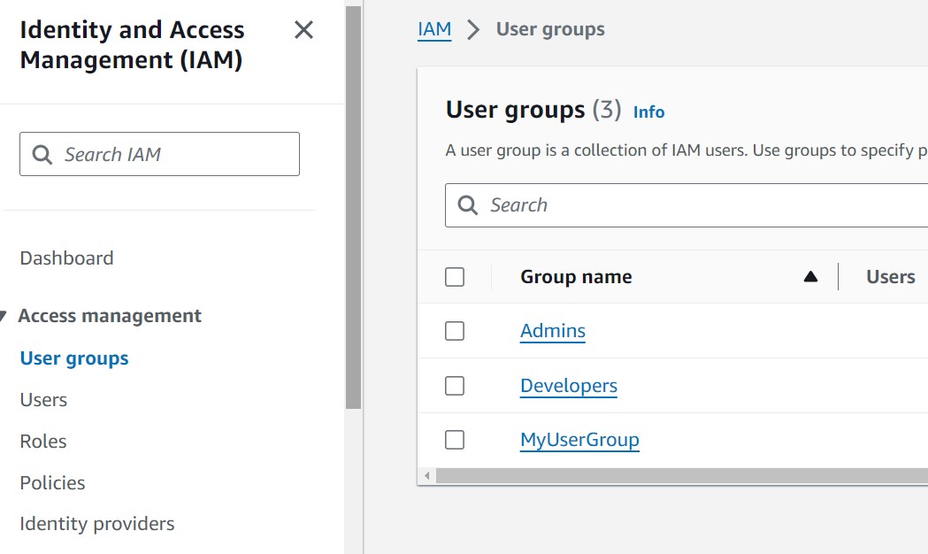 Create AWS IAM User Groups with Python & Boto3