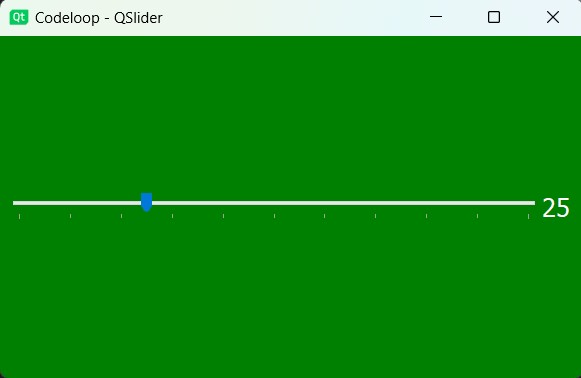Python GUI Development - QSlider