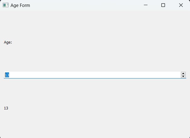 PyQt5 Input Widgets: TextBox, SpinBox and Slider