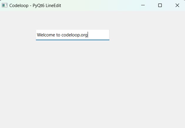 PyQt6 Tutorial – Create LineEdit with QLineEdit