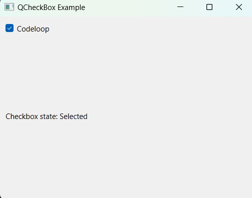 How to Create QCheckBox in PySide6