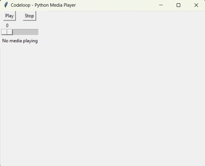 How to Build Media Player in Python & TKinter