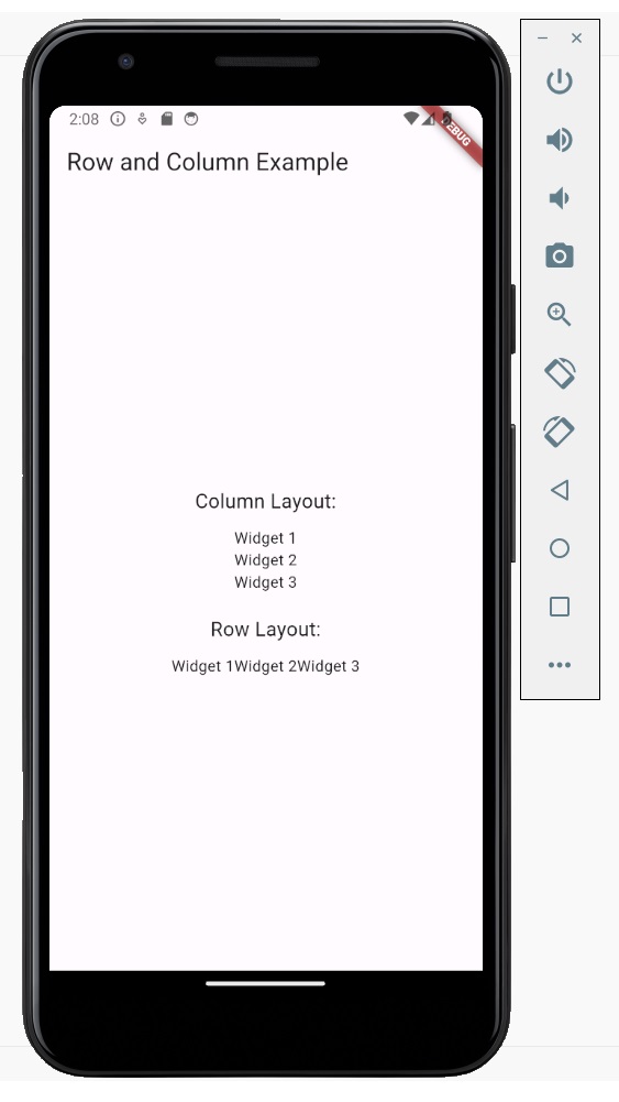 Row and Columns in Flutter