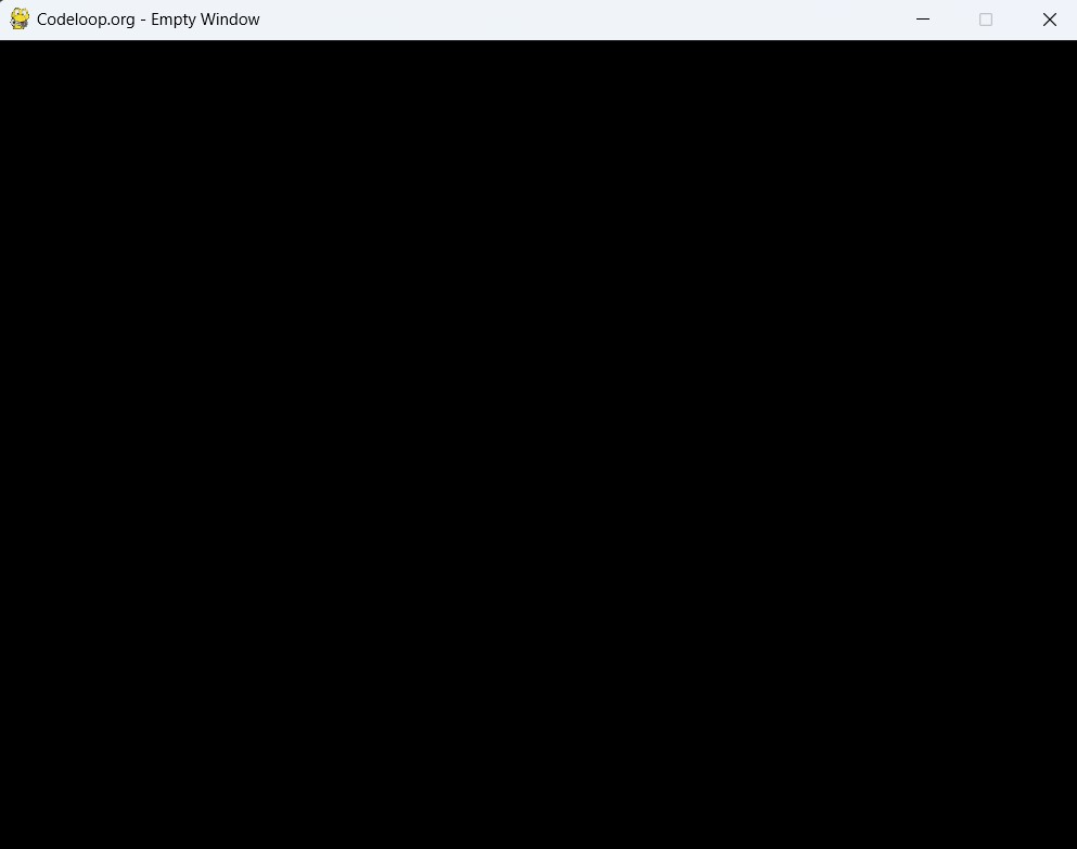 Creating an Empty PyGame Window