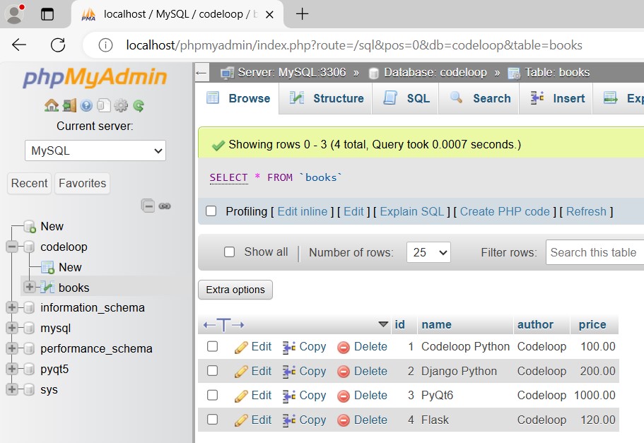 MySQL Connector in Python