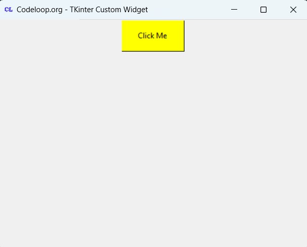 How to Create Custom Widget in TKinter